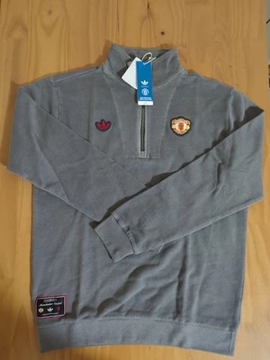 Camiseta Adidas Manchester United Terrace Icons Media Cremallera JF0384 Negra Talla M Mediana Foto 1 de 3