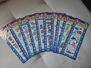 Vintage Stickeroo Stickers Paper Photo Silk Photo 10 Pcs Made in Taiwan NEW - Foto 1 di 5