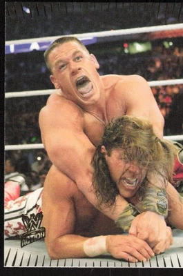 2007 Topps WWE Action  #72 John Cena vs. Shawn Michaels - Image 1 of 2
