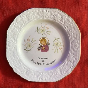 Souvenir der Erstkommunion Teller 8,5" Carrigcraft Carrigaline County Kork - Bild 1 von 7