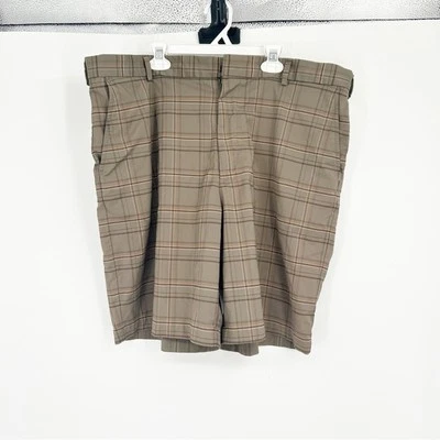 Pantalones Cortos Informales Atléticos de Golf Walter Hagan Marrón a Cuadros Talla 40 Foto 1 de 4