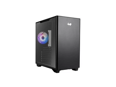 IN WIN IW-CS-A5BLK-1AM120S Black SECC / Tempered Glass ATX Mid Tower In Win IW-C - Image 1 of 4