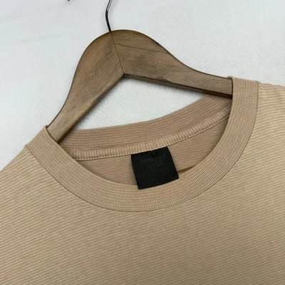 Vintage Tennessee River Blank Shirt men's large Brown Striped Single Stitch 90s - Image 1 of 4