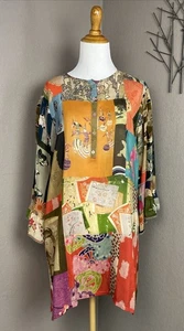 Johnny Was Patchwork Vera Tunika Bluse S - Bild 1 von 4