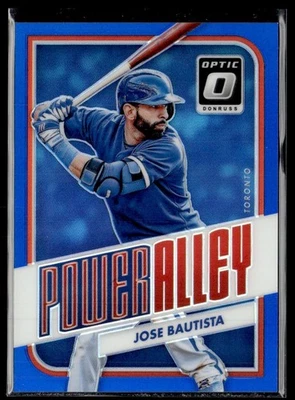 Donruss Optic Power Alley 2016 azul José Bautista 030/149 Toronto Blue Jays Foto 1 de 2