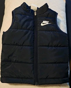 Nike Navy Blue Puffer Vest 2T Baby Winter Zip Up Vest - Picture 1 of 2