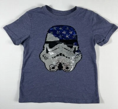 Star Wars Boys XS Blue Flip Sequin Storm Trooper - Image 1 of 4