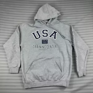 Sudadera con capucha Team USA para hombre gris medio centro de entrenamiento olímpico Colorado - Imagen 1 de 10