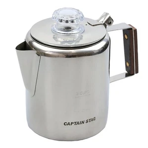 Japan Captain Stag M-1225 Kaffeekanne 18-8 Edelstahl Kaffeemaschine mit Spur - Bild 1 von 5