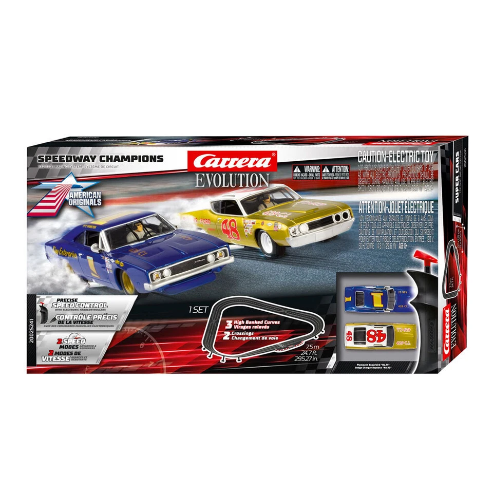 Carrera Speedway Champions 1:32 7.5m Banktrack Slot Car Childrens Toy Set 8y+ - image 1 of 3