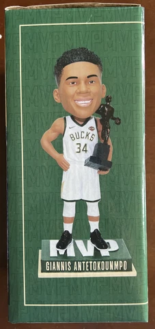 2019-2020 MILWAUKEE BUCKS GIANNIS ANTETOKOUNMPO "MVP TROPHY" SGA BOBBLEHEAD Cover