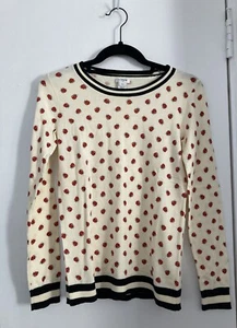 J. Crew XXS 100% Baumwolle Marienkäfer Pullover Neu - Bild 1 von 4