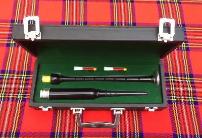 Scozzese Palissandro Argento Supporti Pratica Chanter + da Trasporto Scatola + 3 - Immagine 1 di 4