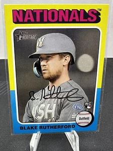 💥2024 Topps Heritage Blake Rutherford Rookie #240 Washington Nationals - Picture 1 of 2