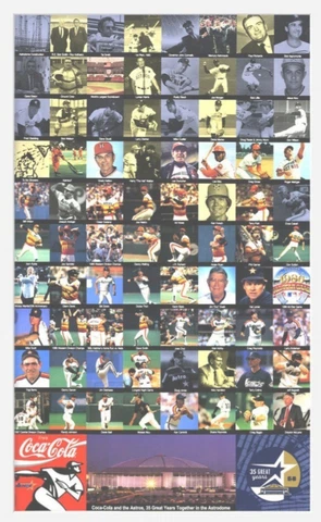 Houston Astros 35 Year Commemorative Poster Give-Away Astrodome 65-99 Cover