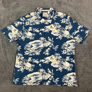 Tommy Bahama Shirt Mens XXL Silk Hawaiian Button Down Beach Floral Casual - Picture 1 of 14