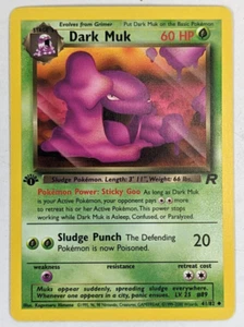 1st Edition Dark Muk Team Rocket 41/82 Vintage Pokemon TCG 2000 - Picture 1 of 5