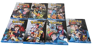 Lot of 7 - Pokémon Manga PB Japan Books Black & White Incomplete Volume - READ! - Picture 1 of 2