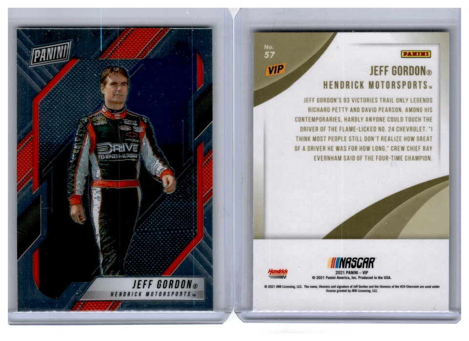 2022 Panini National 2021 VIP Gold Pack Prizm Base Jeff Gordon - Image 1 of 1