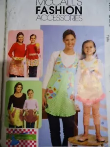 DE COLECCIÓN PATRÓN SIN CORTAR McCalls MP328 Talla Única Se adapta a todos Delantal madre-hija S-M-L-XL - Imagen 1 de 3