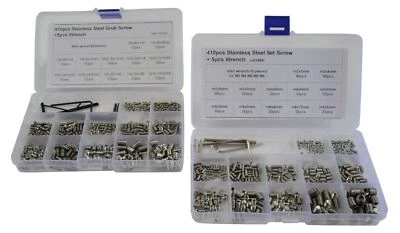 TWIN EAGLES 820pc Metric and Imperial Stainless Steel Grub Screw Grab Kit