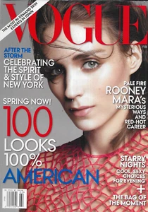Vogue Magazine Rooney Mara American Spring Evening Fashion Cecily Brown 2013 . - Picture 1 of 12