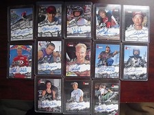 Lot of 13 2000 Rage Press Pass Extreme Sports Stars Certified Autograph Cards
