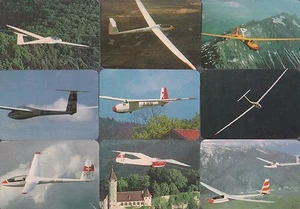 GLIDERS 12 CARD 1990 PORTUGUESE CALENDAR SET - Picture 1 of 2
