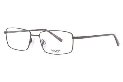 Flexon Benedict 600 033 Eyeglasses Men's Shiny Gunmetal Optical Frame 53mm - Image 1 of 4