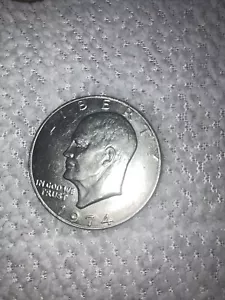 1974 eisenhower silver dollar no mint mark - Picture 1 of 4