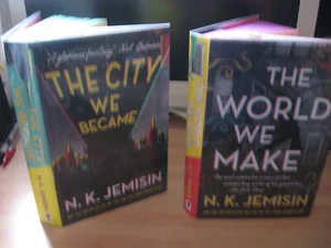 N K Jemisin The City We Became & World We Make Signed low matching Numbered 1st - Picture 1 of 16