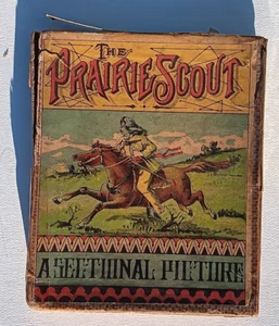 Juego de imágenes THE PRARIE SCOUT, Buffalo Bill & Indians - RARO 1889 Milton Bradley - Imagen 1 de 12