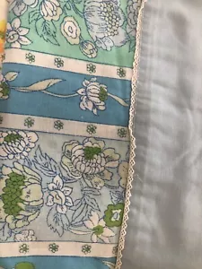 Vintage Oversized Blue Floral Pillowcases 29x37 - Picture 1 of 1