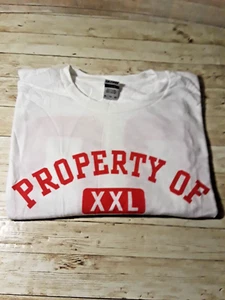 Men's White X Large T Shirt Property XXL Smirnoff XLG Shirt Gildan - Picture 1 of 7