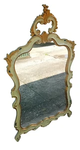 Miroir Lacquée Cadre Sculpté Style Mort Vénitien 138 X 84 CM - Photo 1 sur 12