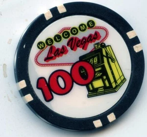 Home Poker Sets: Welcome Las Vegas 100.00 Black - Picture 1 of 2