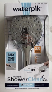 WaterPik Shower Clean Pro with 1.5m Shower Hose 6 Sprays Power Jet - Picture 1 of 4