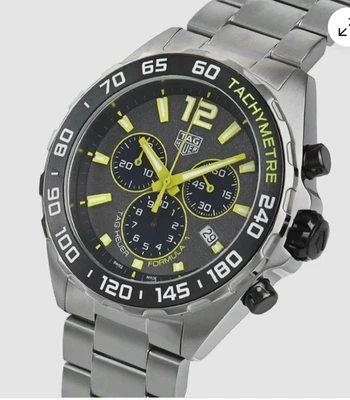 Tag Heuer CAZ101AG.BA0842 Formula 1 Yellow Chronograph Quartz Watch Box & Papers - Image 1 of 4