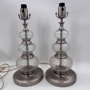 Thomas O'Brien Crackle Glass Table Lamps – Pair - Picture 1 of 9