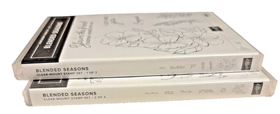 Conjuntos de selos Stampin' Up Blended Seasons outono amigo Natal montagem transparente 1 e 2 - Imagem 1 de 4