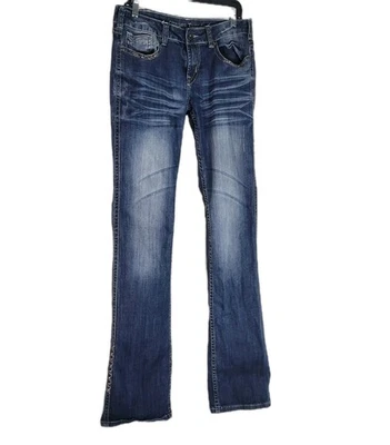 Cowgirl Tuff Co Jeans Womens 32x37 Blue Bootcut Western Stretch Triple LLL Tall - Image 1 of 4