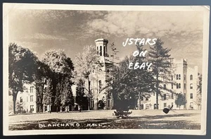 1940 WHEATON, IL, WHEATON COLLEGE BLANCHARD HALL REAL PHOTO POSTCARD RPPC - Picture 1 of 2