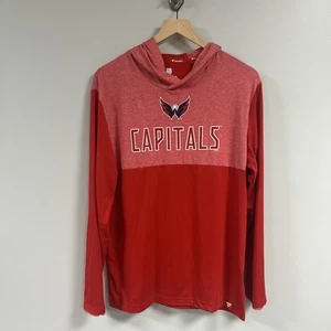 Washington Capitals Fanatics Red Gradient Hoodie M Mens NHL Pullover Athletic - Picture 1 of 9