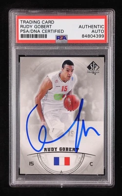 Rudy Gobert Signed 2013-14 SP Authentic #49 (PSA Authentic) - Image 1 of 2