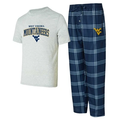Men's Concepts Sport West Virginia Mountaineers Top & Pants Sleep Set - Image 1 of 3