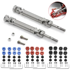 Eje de transmisión de acero + bujes de rueda hexagonales de 12 mm para Traxxas 1/10 barra Rustler Stampede 2x2 - Imagen 1 de 30