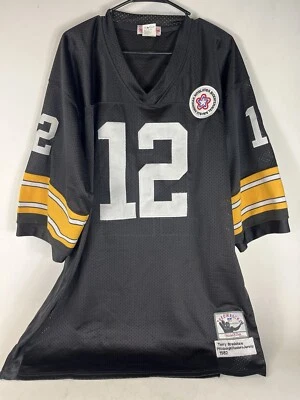 Camiseta Terry Bradshaw 12 Pittsburgh Steelers Mitchell Ness Bicentenario Para Hombres 60 Foto 1 de 4