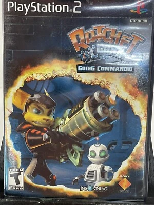 Ratchet & Clank Goin' Commando ORIGINAL (Sony Playstation 2 ps2) w/ Case - Image 1 of 4