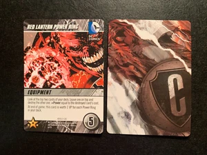 RED LANTERN POWER RING DC Comics Deck Costruzione Gioco Card EROI UNITE 2013 - Foto 1 di 2