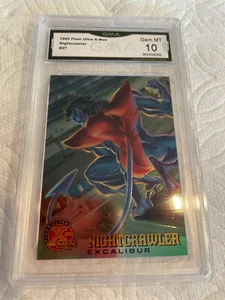 NIGHTCRAWLER EXCALIBUR 1995 FLEER ULTRA X-MEN # 27 GRADED 10 L@@@K - Picture 1 of 2